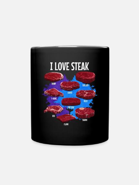 Steak - Tasse einfarbig - Schwarz