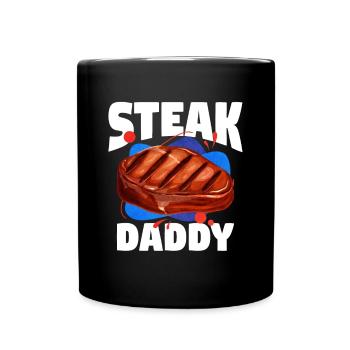 Steak - Tasse einfarbig - Schwarz - Vorne