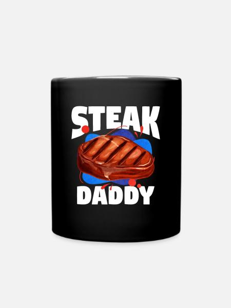 Steak - Tasse einfarbig - Schwarz
