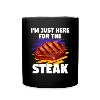 Steak - Tasse einfarbig - Schwarz - Vorne