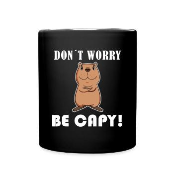 Capybara Wasserschwein - Mug uni - noir - Devant