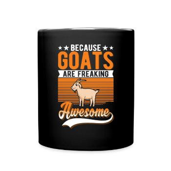 Cadeau de berger de chèvre - Mug uni - noir - Devant