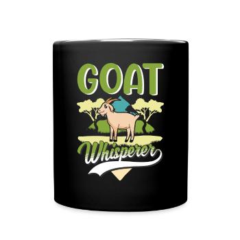 Chèvres Chuchoteur Chèvre Gardien Chèvre - Mug uni - noir - Devant
