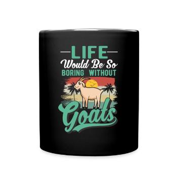 Chèvres Cadeau Chèvre Hôte Chèvre - Mug uni - noir - Devant