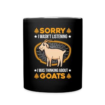 Chèvres Cadeau Chèvre Hôte Chèvre - Mug uni - noir - Devant