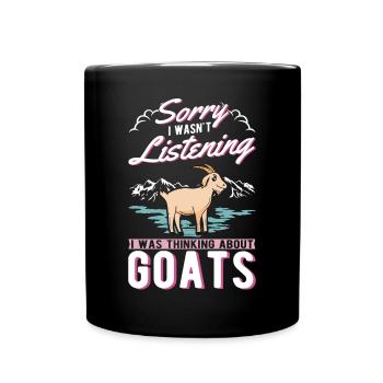 Chèvres Cadeau Chèvre Hôte Chèvre - Mug uni - noir - Devant