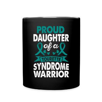 Fille de - Mug uni - noir - Devant