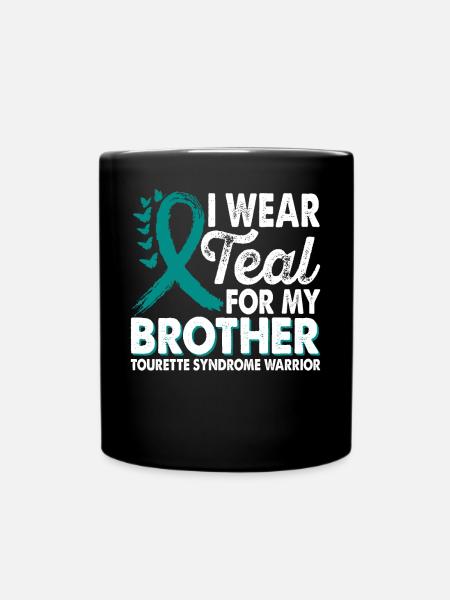 Wear teal for Month of Consciousness - Full Colour Mug - black