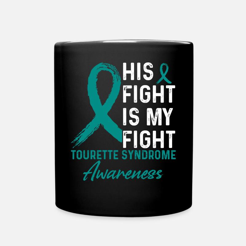 Son combat contre la conscience du syndrome de Gilles de la Tourette - Mug uni - noir
