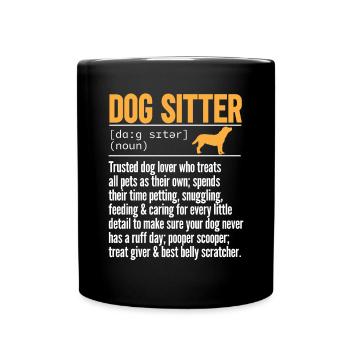 Haustierbetreuung Katze Hund Haustiersitter - Tasse einfarbig - Schwarz - Vorne