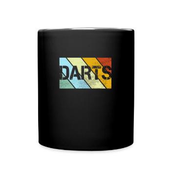 Darts Retro - Full Colour Mug - black - Front