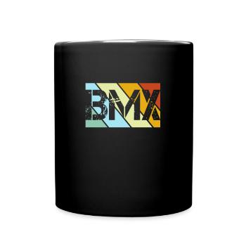 BMX Retro - Tasse einfarbig - Schwarz - Vorne