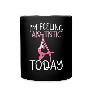 Aerial Silk Aerialist - Tasse einfarbig - Schwarz - Vorne