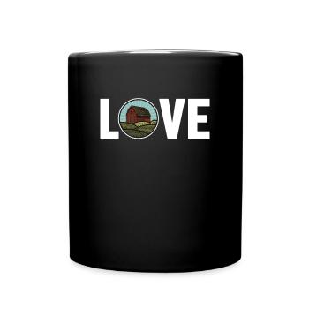 Love Agriculture Agriculteur Biologique Agriculteur Agronome - Mug uni - noir - Devant