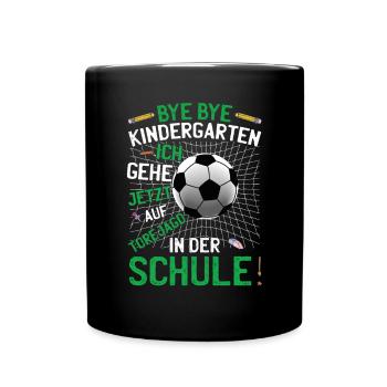Einschulung Schultüte Schulanfang Schulkind - Tasse einfarbig - Schwarz - Vorne