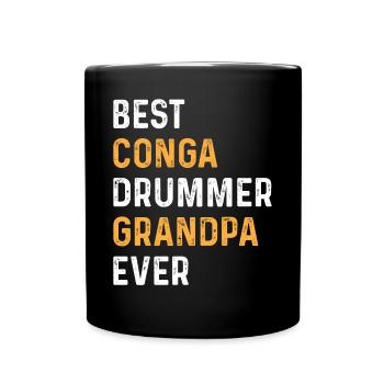 Grandpa Conga Musicien - Meilleur batteur de Conga Grandp - Mug uni - noir - Devant