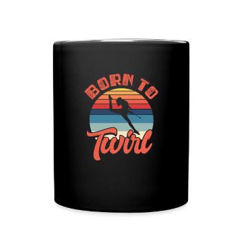Baton Twirling Gymnastics Gymnastics Gift - Full Colour Mug - black - Front