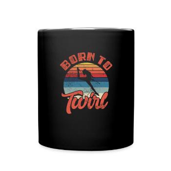 Baton Twirling - Full Colour Mug - black - Front
