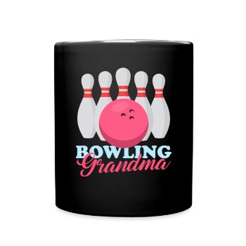Bowling Grandma Bowling Player Bowling Gift - Full Colour Mug - black - Front