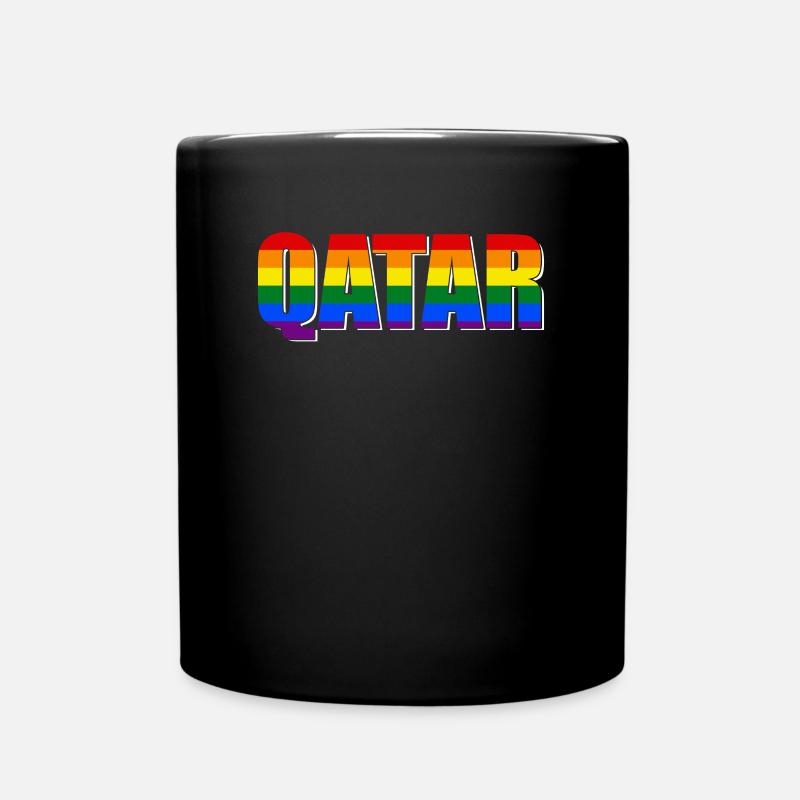 QATAR LGBTQIA - Tasse einfarbig - Schwarz