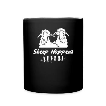 Farmer Farmer Lamb Farmer Farm Country Egg Sheep - Full Colour Mug - black - Front