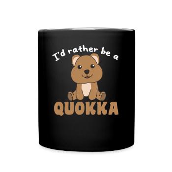 Je préfère être un quokka - doux quokka - Mug uni - noir - Devant