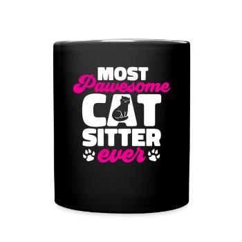 Pet Sitting Cat Dog Pet Sitter - Mug uni - noir - Devant