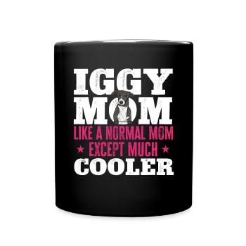 Italian Greyhound Greyhound Dogs - Full Colour Mug - black - Front