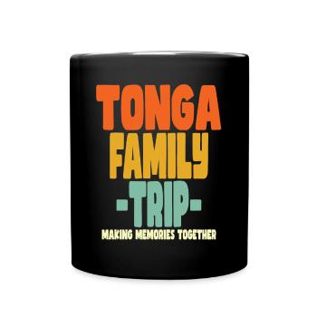 Tonga Family Trip Holidays - Full Colour Mug - black - Front