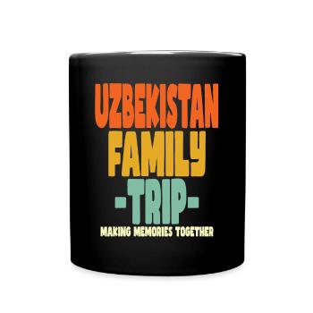 Ouzbékistan Vacances en famille - Mug uni - noir - Devant