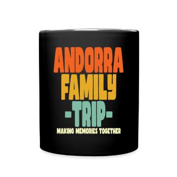 Vacances en famille en Andorre - Mug uni - noir - Devant