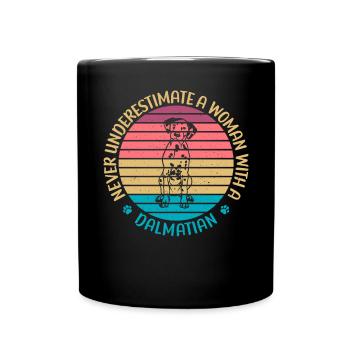 Gifts for Dalmatian Lovers - Full Colour Mug - black - Front