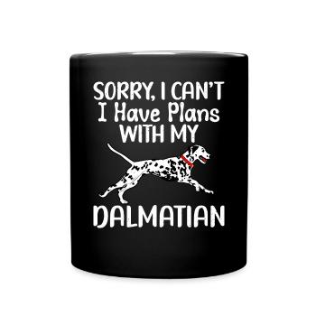 Cadeaux pour les amoureux dalmates - Mug uni - noir - Devant