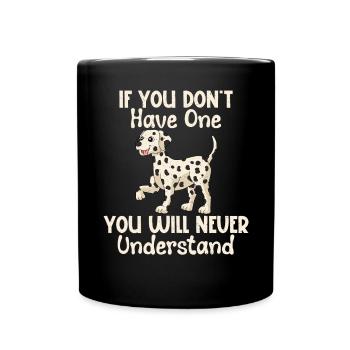 Cadeaux pour les amoureux dalmates - Mug uni - noir - Devant