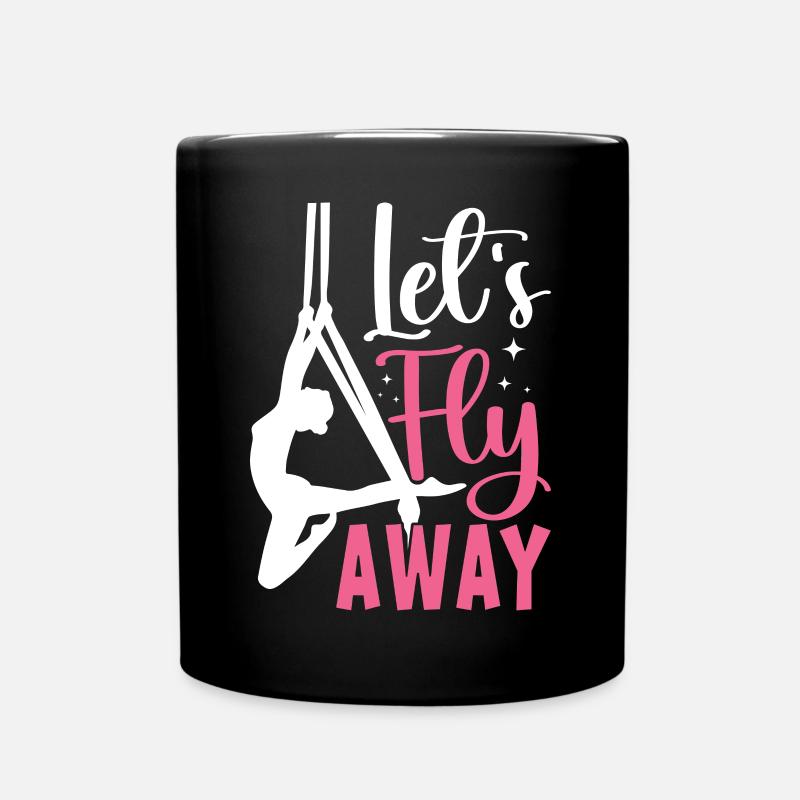 Aerial Silk Aerialist - Tasse einfarbig - Schwarz