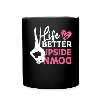 Aerial Silk Aerialist - Full Colour Mug - black - Front