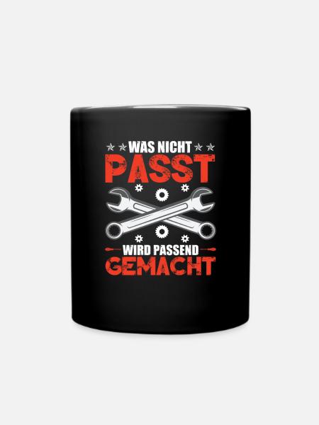 Automechaniker Werkstatt Auto Humor - Tasse einfarbig - Schwarz