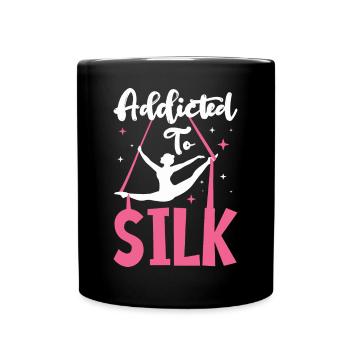 Aerial Silk Aerialist - Full Colour Mug - black - Front
