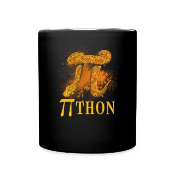 Pi Le Serpent Python - Mug uni - noir - Devant