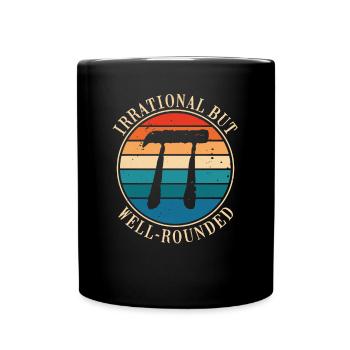 Pi irrationnel, mais bien arrondi - Mug uni - noir - Devant