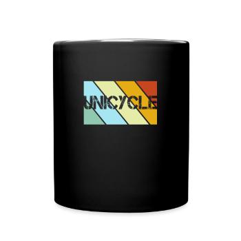 Rétro monocycle - Mug uni - noir - Devant