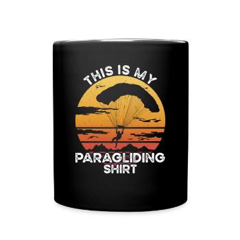 Tenue de parapente - Mug uni - noir - Devant