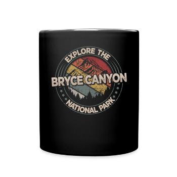 Rétro Bryce Canyon National Park US Vintage Bryce - Mug uni - noir - Devant