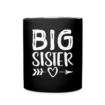 Big Sister - Siblings - Full Colour Mug - black - Front
