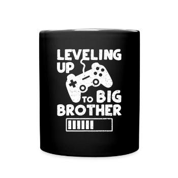 Auf dem Weg zum großen Bruder - Geschwisterbruder gamin - Tasse einfarbig - Schwarz - Vorne