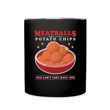 Boulettes de viande Boulettes de viande Boulettes de viande Cadeaux - Mug uni - noir - Devant