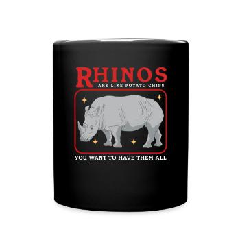 Rhinoceros Rhinoceros Rhinoceros Gift - Full Colour Mug - black - Front