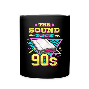 90er Nostalgie Retro 90er Einwahl Internet Vintage - Tasse einfarbig - Schwarz - Vorne