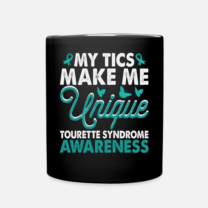 Les tics me rendent unique Le syndrome de Gilles de la Tourette - Mug uni - noir
