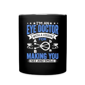 Ophthalmologist Ophthalmologist Optician - Full Colour Mug - black - Front